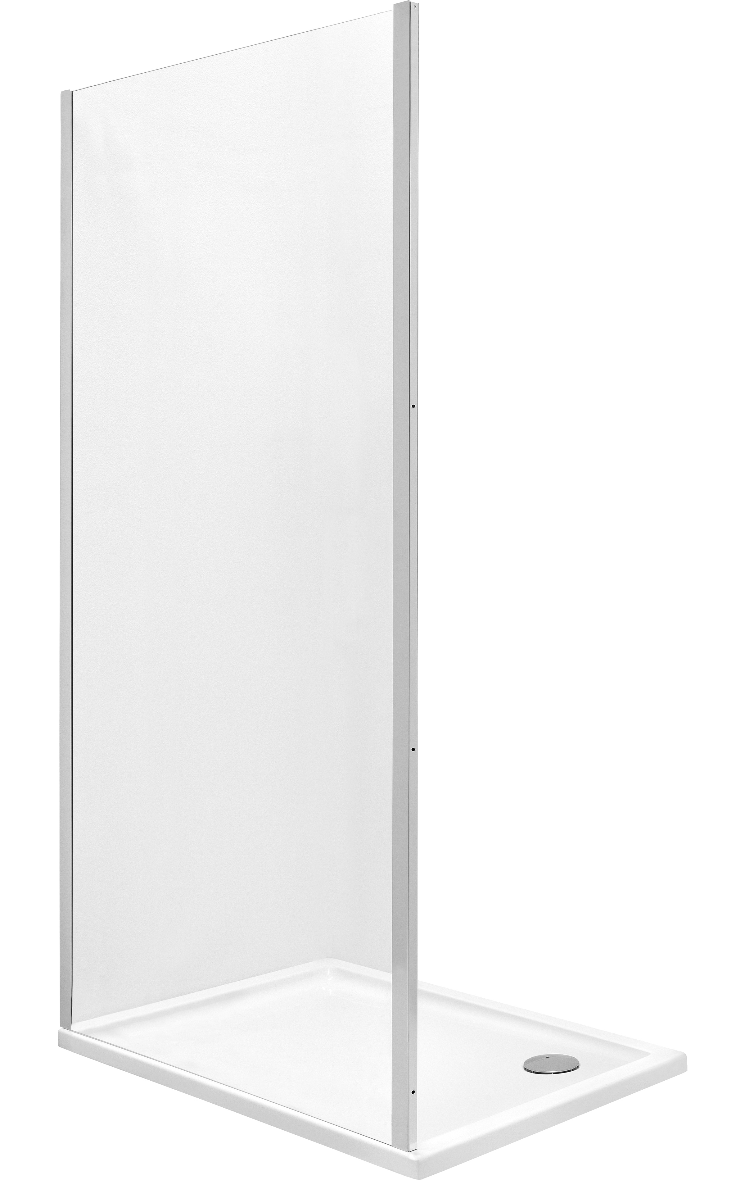 Roca Town-N paroi de douche 100 cm chrome brillant/verre transparent AMP2310012M