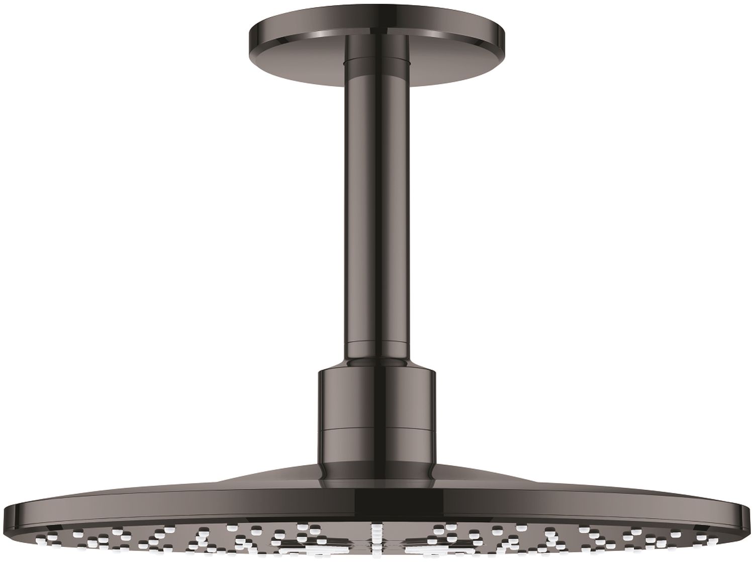 Grohe Rainshower douche à effet de pluie avec bras 31x31 cm circulaitre Hard Graphite 26477A00