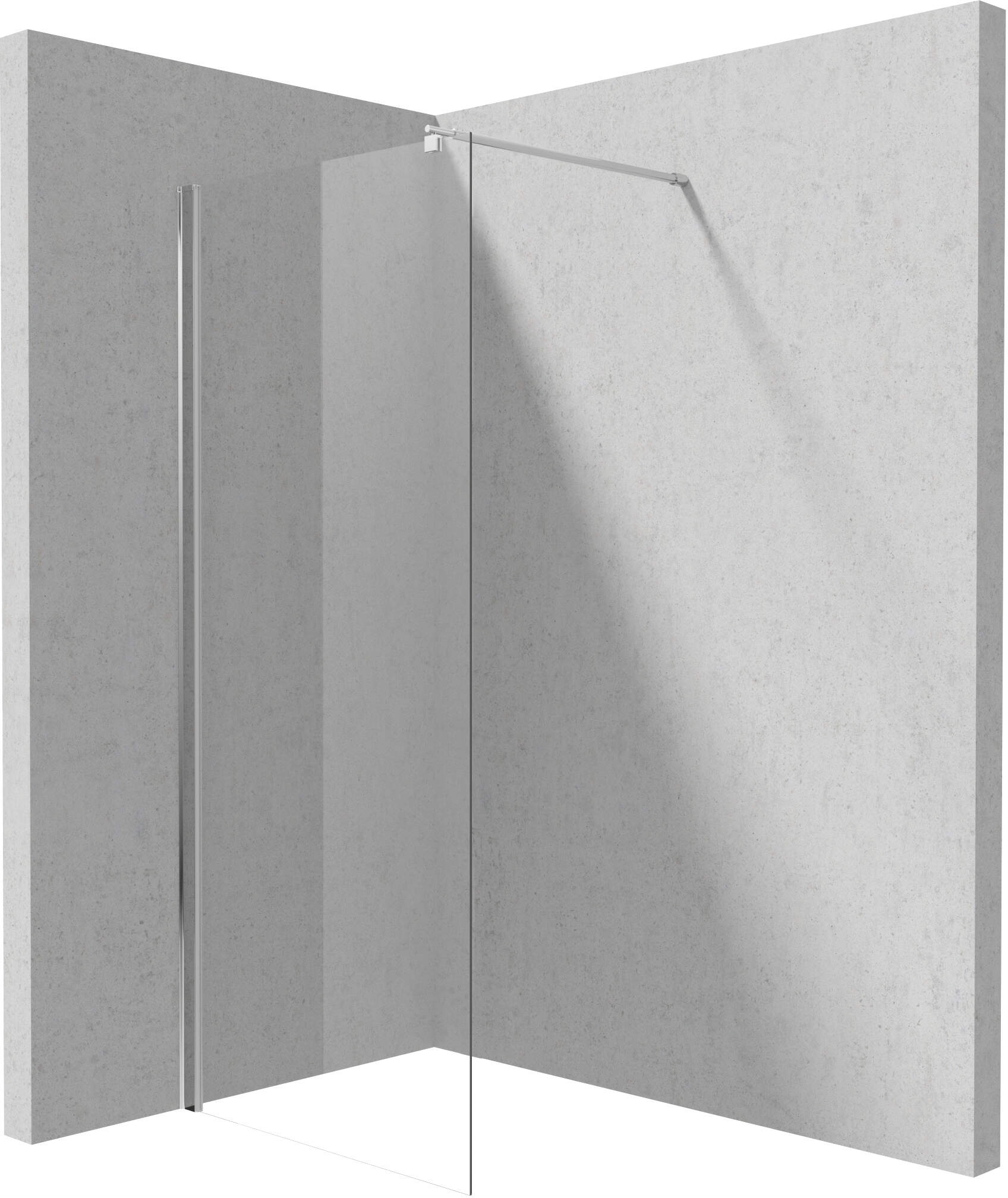 Deante Kerria Plus paroi de douche walk-in 80 cm chrome brillant/verre transparent KTS_038P