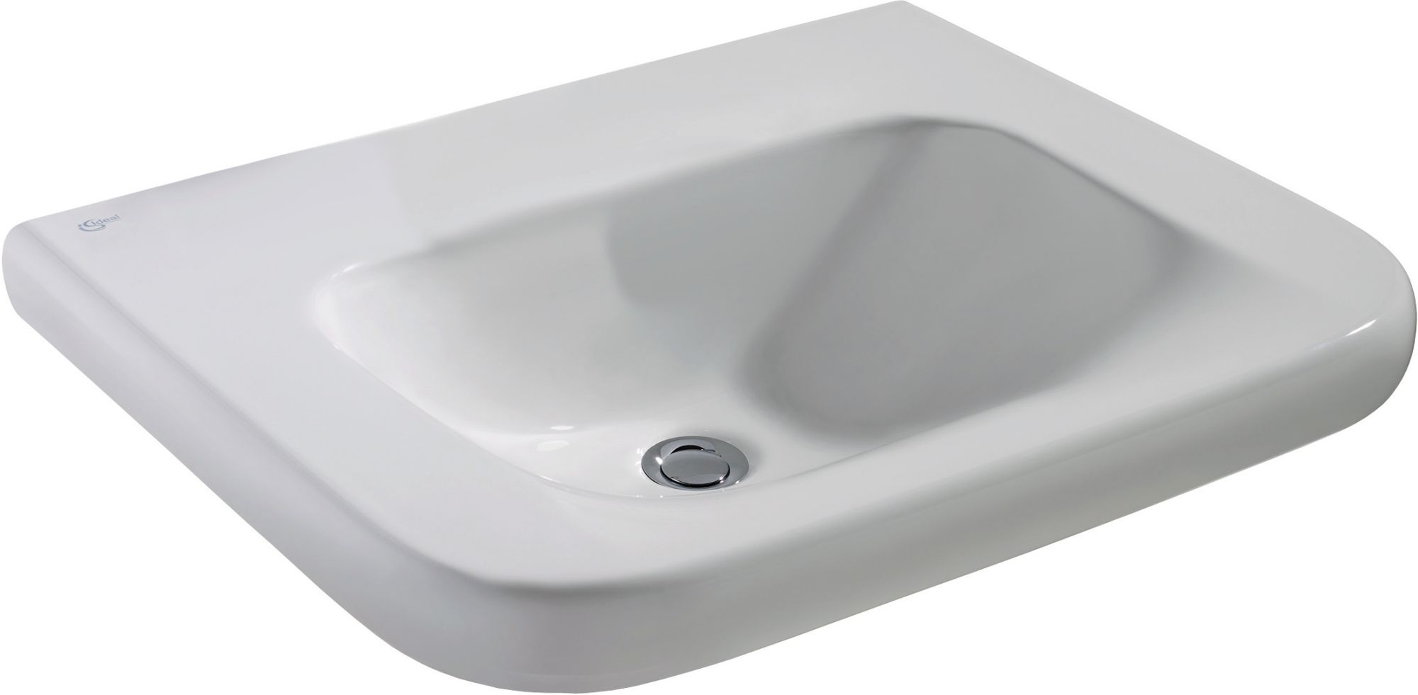 Ideal Standard Contour 21 lavabo 60x55.5 cm rectangulaire classique pour les handicapés blanc brillant E512201