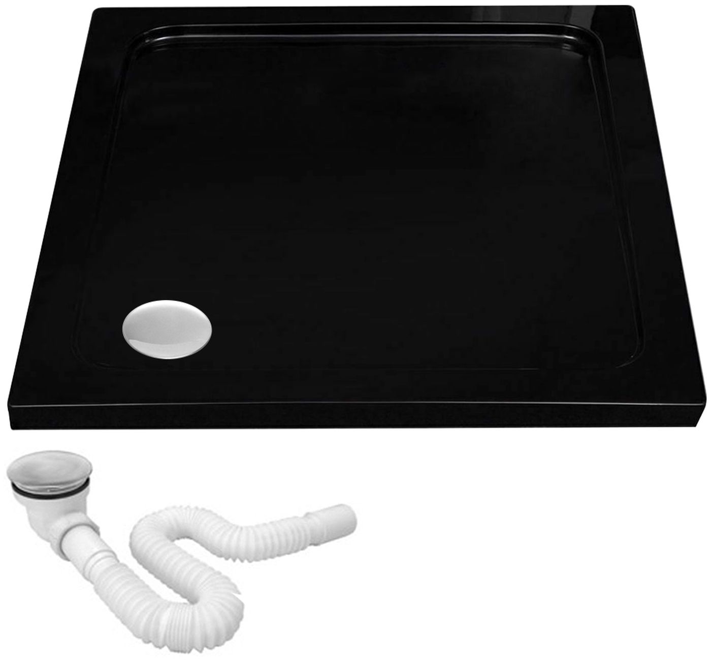 Rea Savoy brodzik kwadratowy 90x90 cm czarny REA-K4803