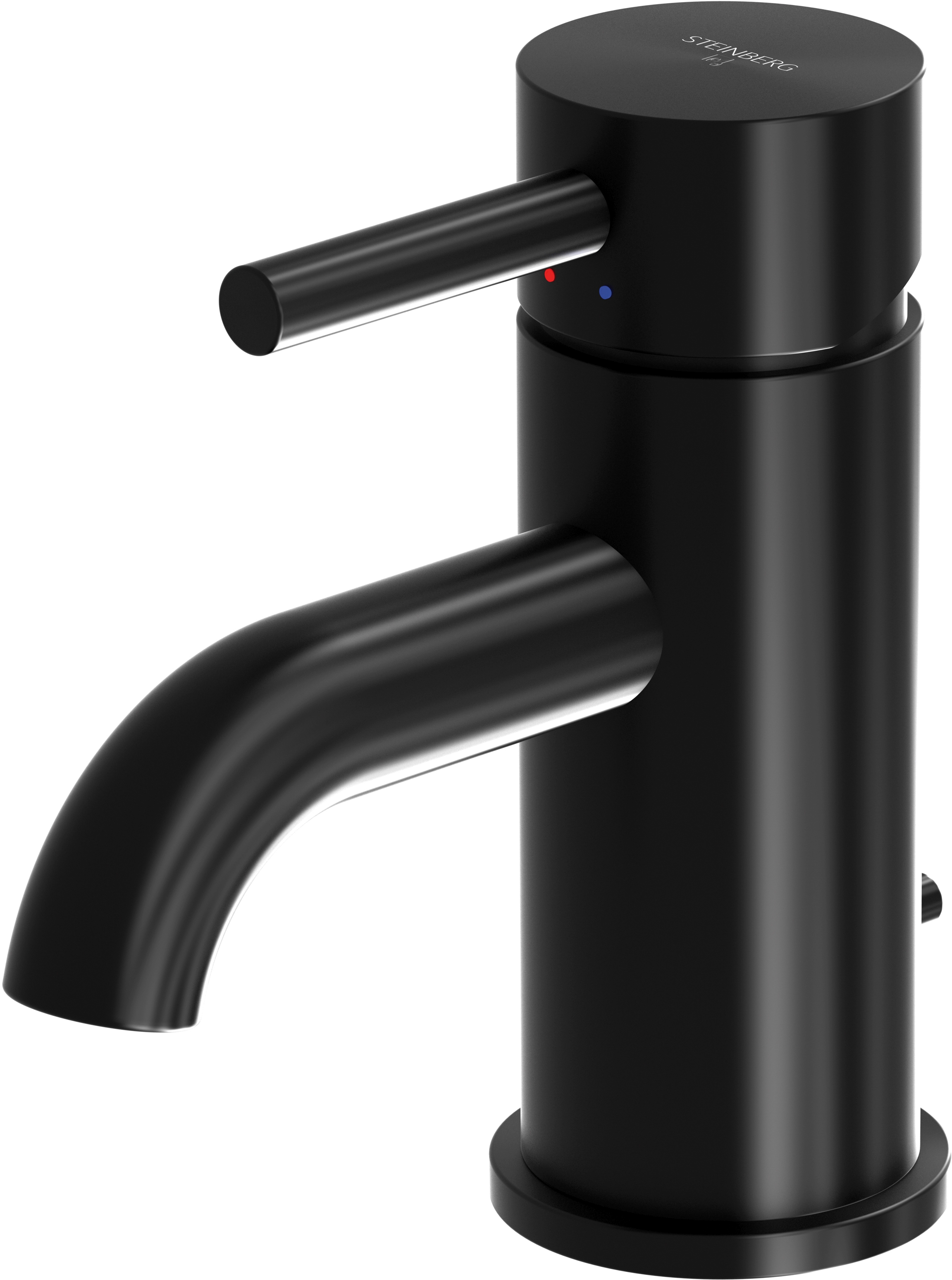 Steinberg 100 mitigeur de lavabo sur pied noir 1001000S