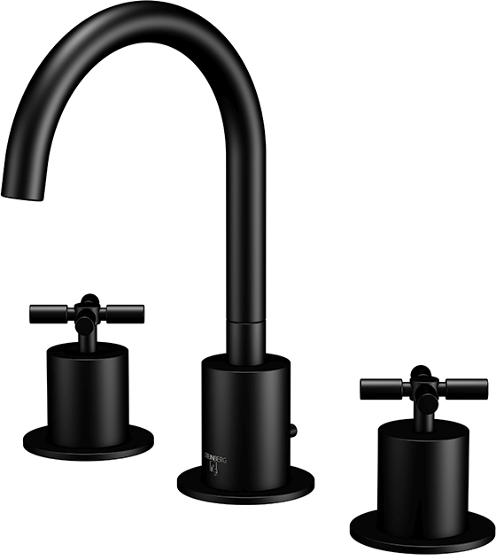 Steinberg 250 mitigeur de lavabo sur pied noir 2502000S