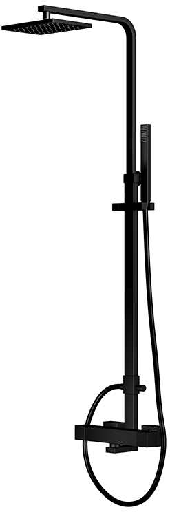 Steinberg 160 ensemble de douche mural avec thermostat oui noir 1602721S