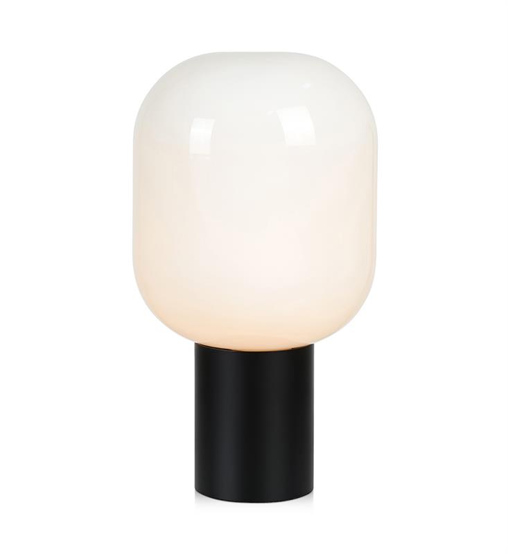 Markslöjd Brooklyn lampe de table 1x60 W blanc-noir 107482