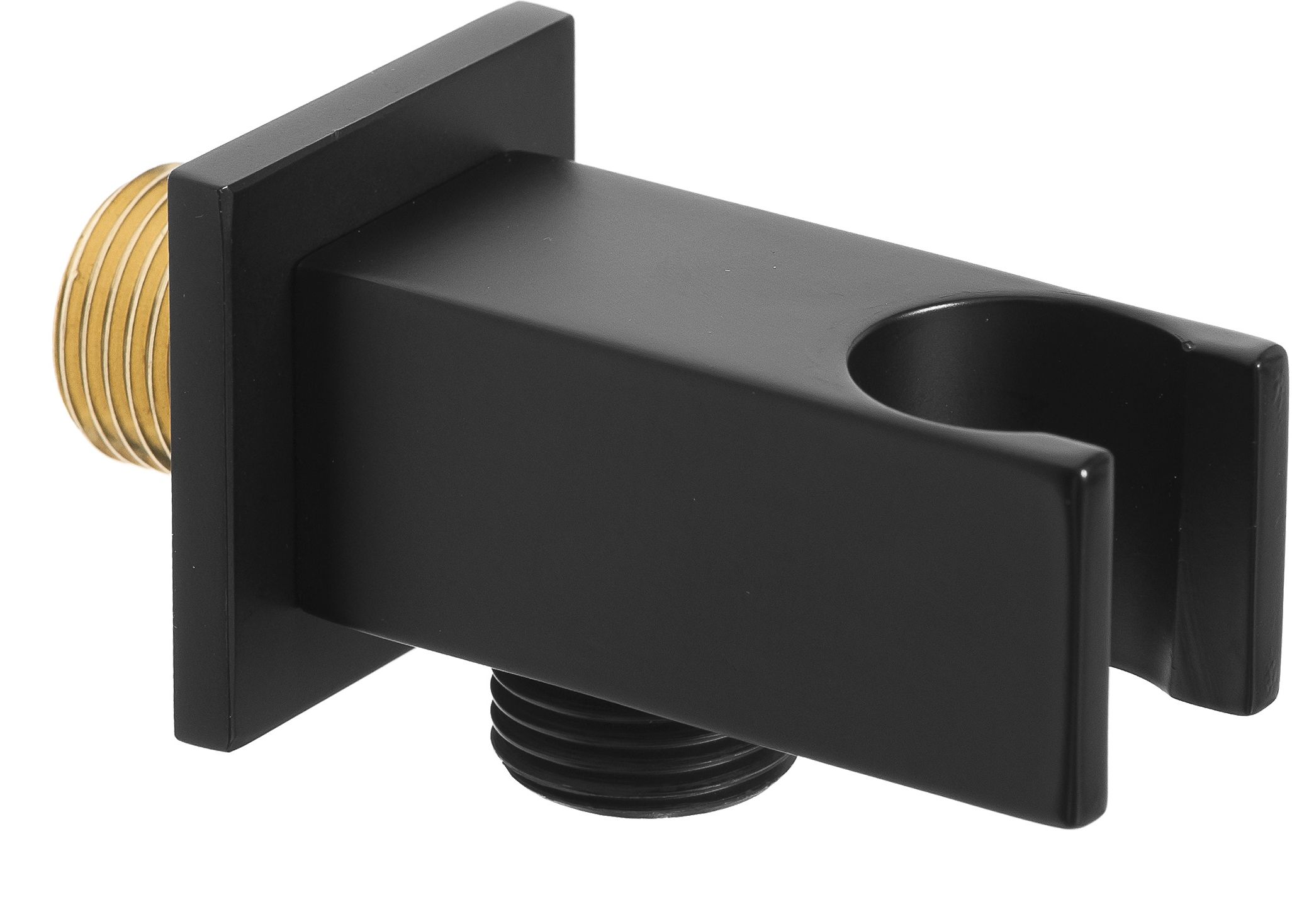 Invena raccord coudé avec support chrome SC-P1-041