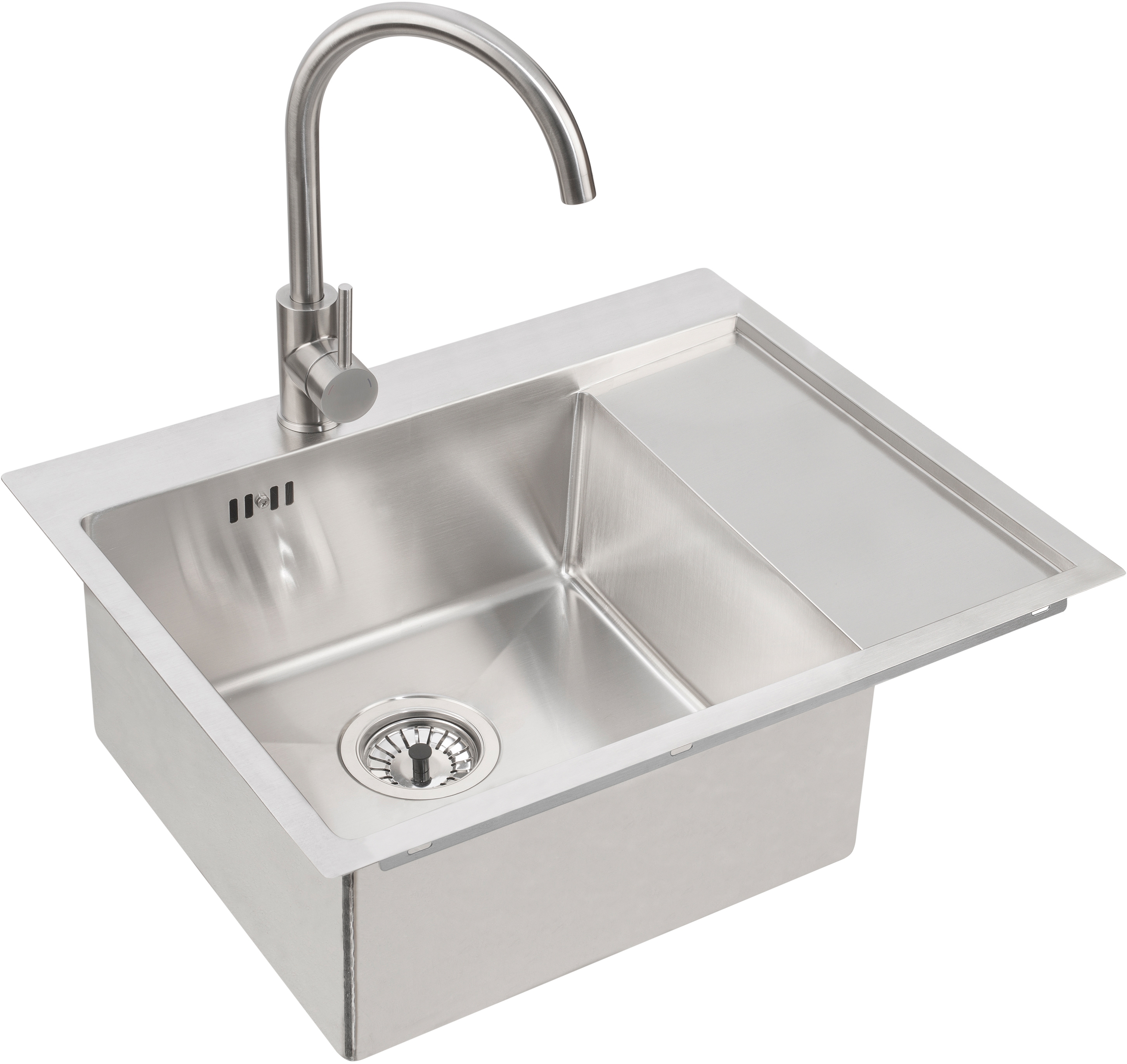 Alveus Concept évier en acier inoxydable 61.5x48 cm acier 1124383