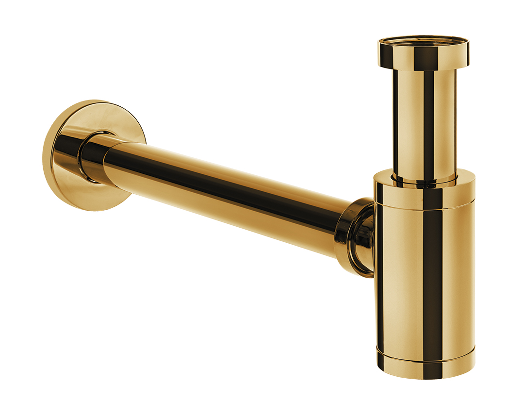 Laveo siphon de lavabo en bouteille doré CKSG61D