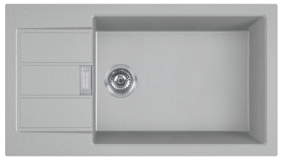 Franke Sirius 2.0 évier tectonite 78x43.5 cm gris/graphite/onyx 143.0618.650