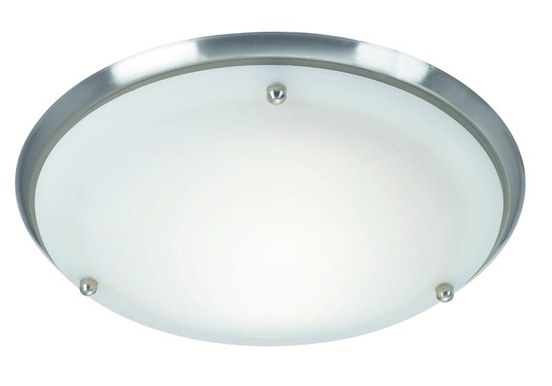 Markslöjd Åre plafonnier 1x60 W blanc-acier 102527