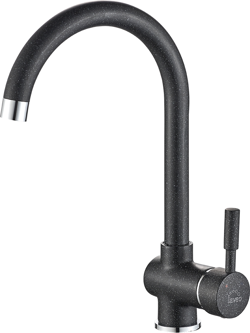 Laveo Lete mitigeur de cuisine sur pied noir BQX768D
