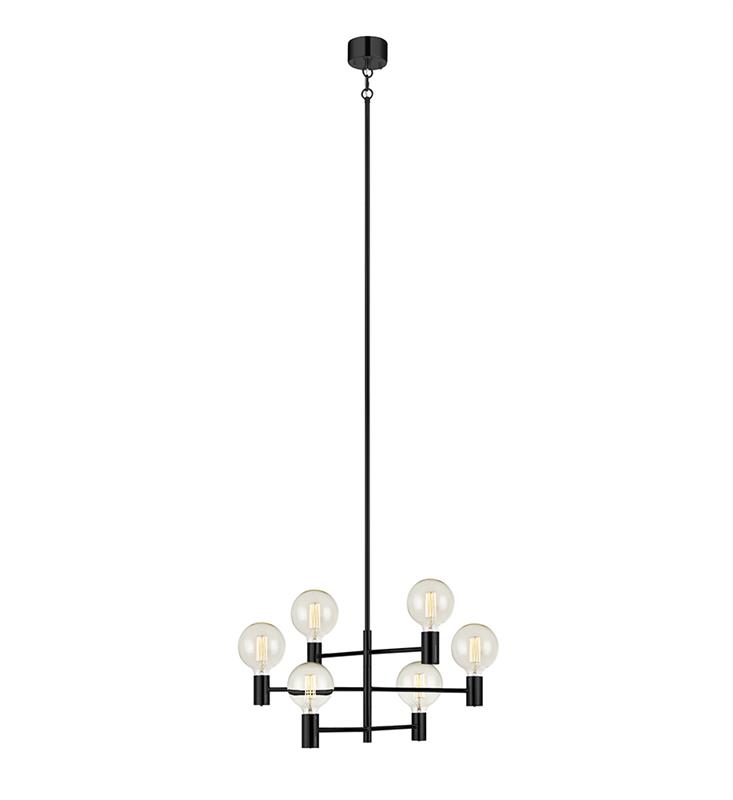 Markslöjd Capital lampe suspendue 6x60 W noir 107281