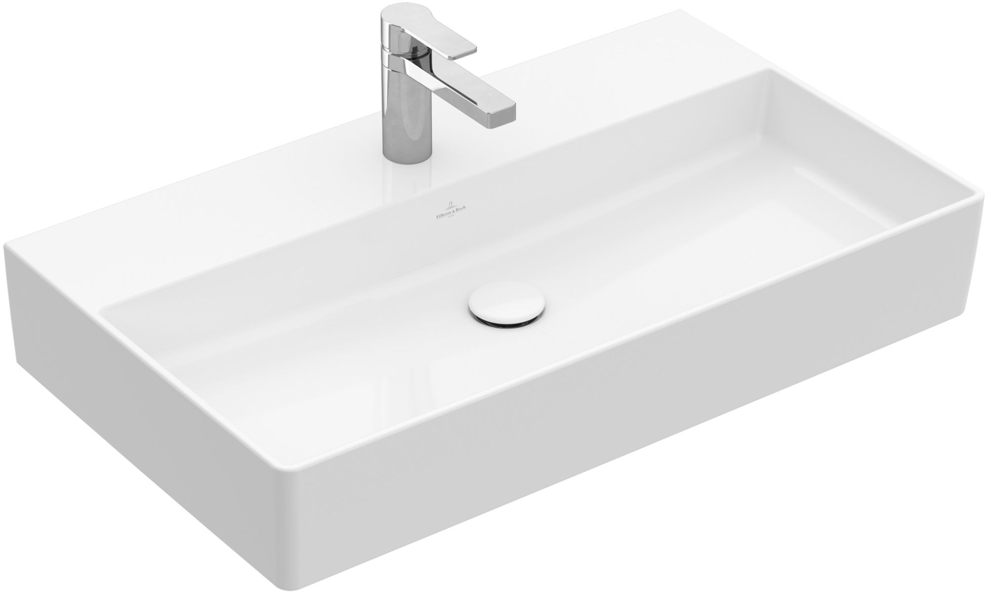 Villeroy & Boch Memento 2.0 lavabo 80x47 cm rectangulaire classique-de meuble blanc brillant 4A228GR1