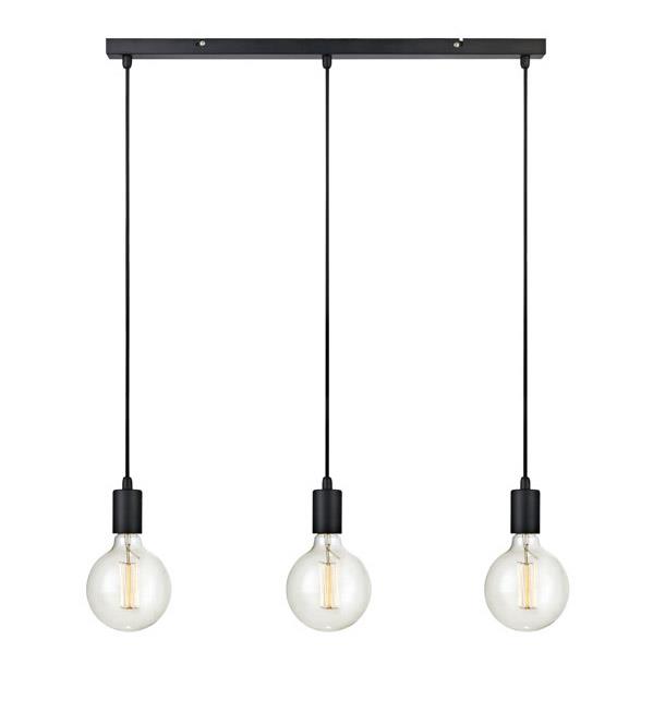 Markslöjd Sky lampe suspendue 3x60 W noir 106336