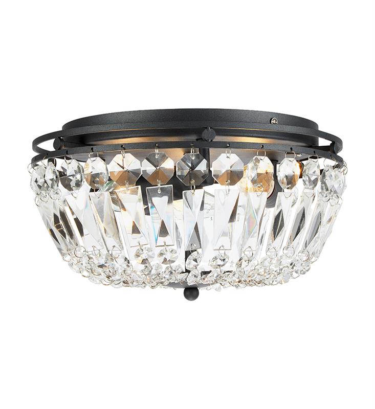 Markslöjd Vasa plafonnier 3x40 W noir-transparent 107587