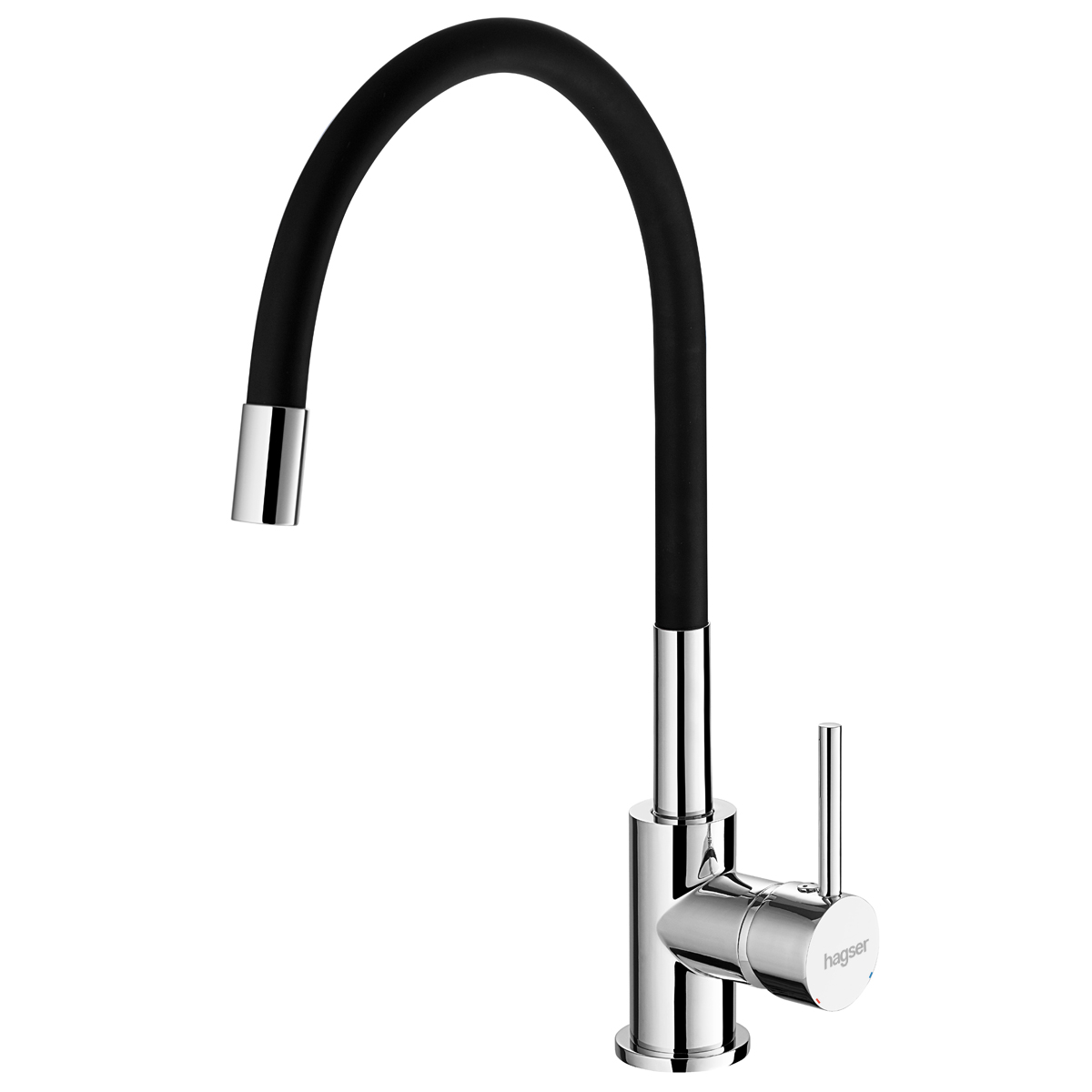 Hagser Emma mitigeur de cuisine sur pied chrome-noir HGR30000035