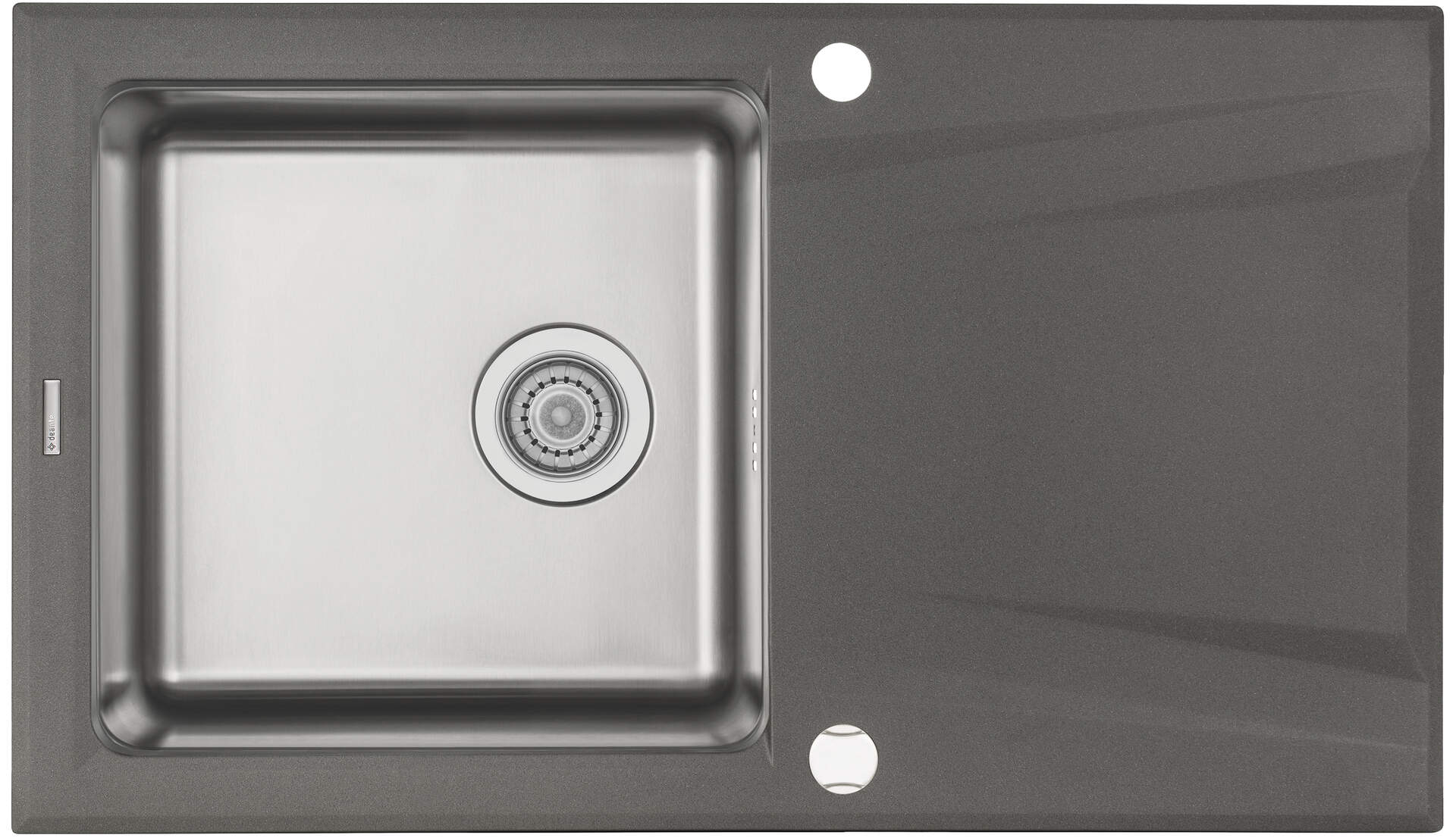 Deante Prime évier granit-acier inoxydable 86x50 cm anthracite ZSR_T113