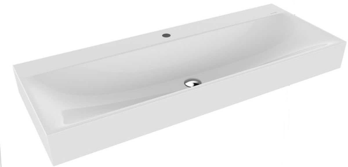 Kaldewei Silenio lavabo 120x46 cm rectangulaire classique blanc 904506303001