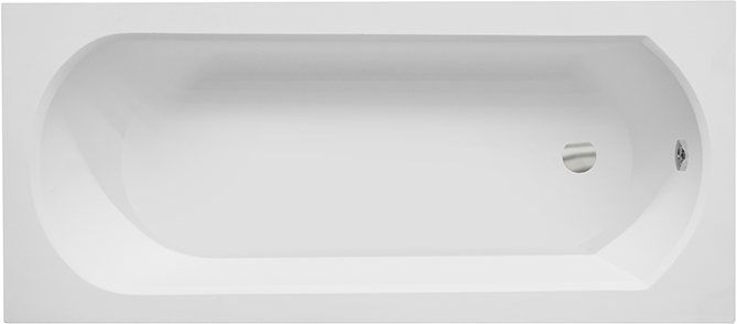 Besco Intrica baignoire rectangulaire 149.5x75 cm blanc #WAIN-150-PK