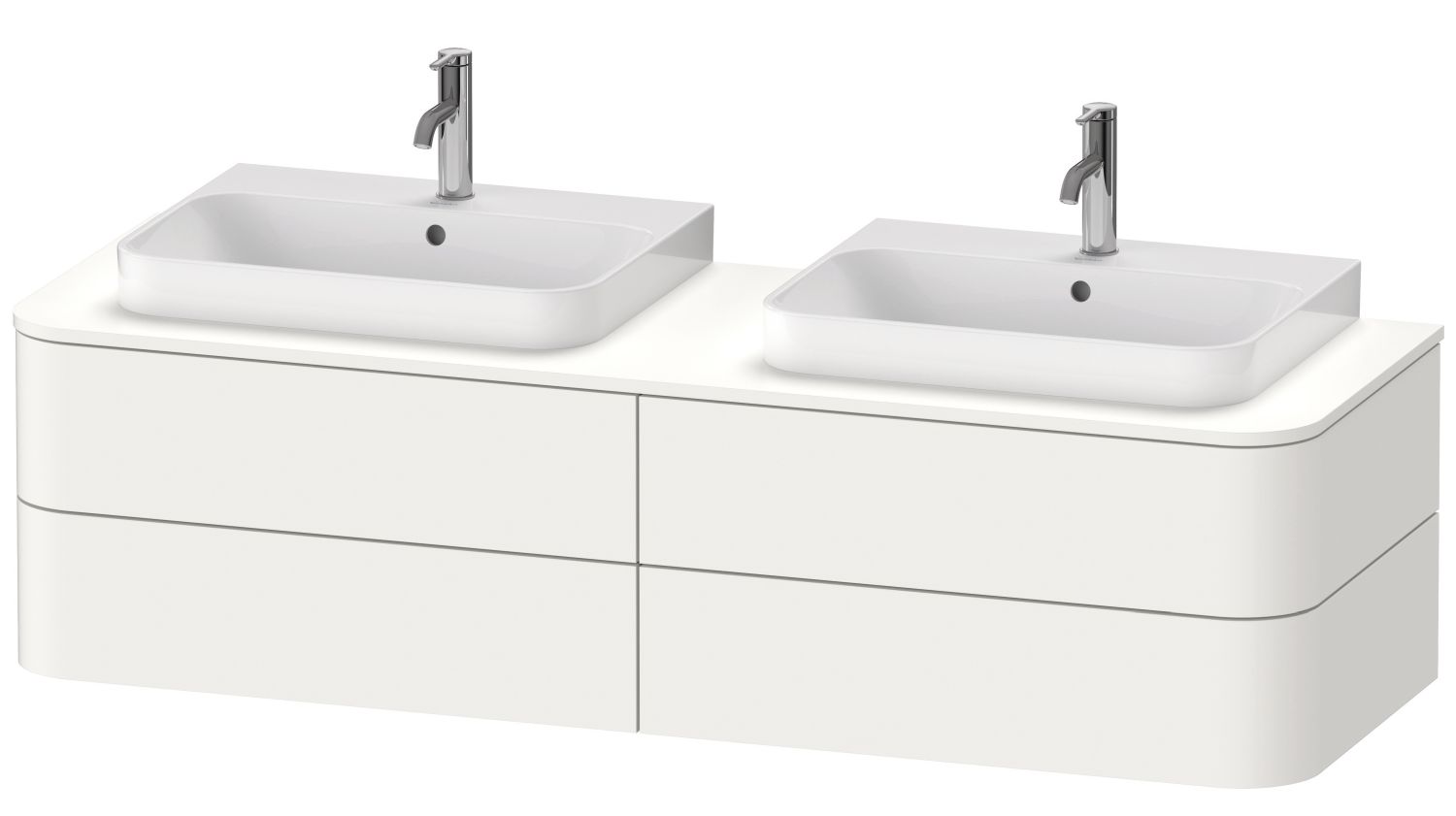 Duravit Happy D.2 armoire 160x55x40.8 cm sous-lavabo suspendu blanc HP4974B3636
