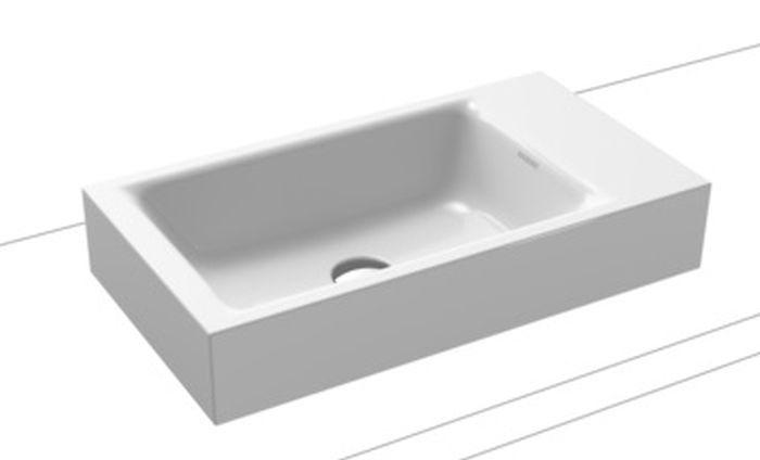Kaldewei Puro lavabo 55x30 cm rectangulaire à poser blanc 906906003001