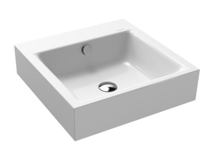 Kaldewei Puro lavabo 46x46 cm carrée classique blanc brillant 901306003001