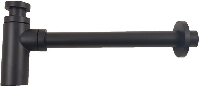 Paffoni Light demi-siphon pour lavabo en bouteille noir ZACC240NO