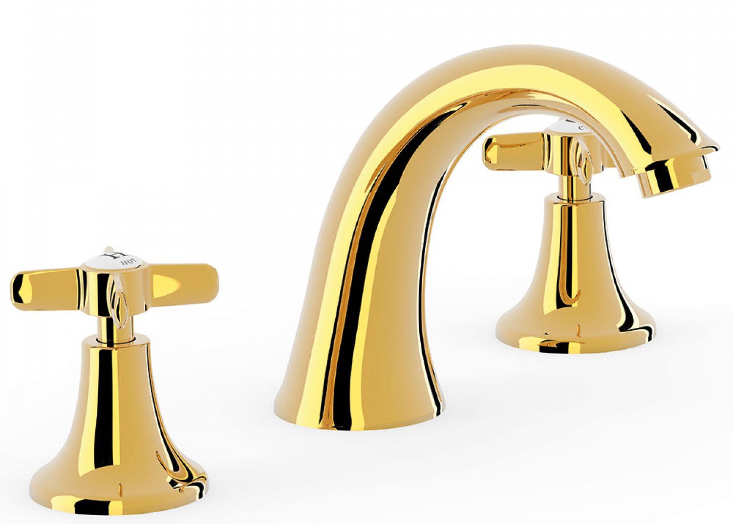 Tres Clasic-Tres mitigeur de lavabo sur pied doré 242.106.01.OR
