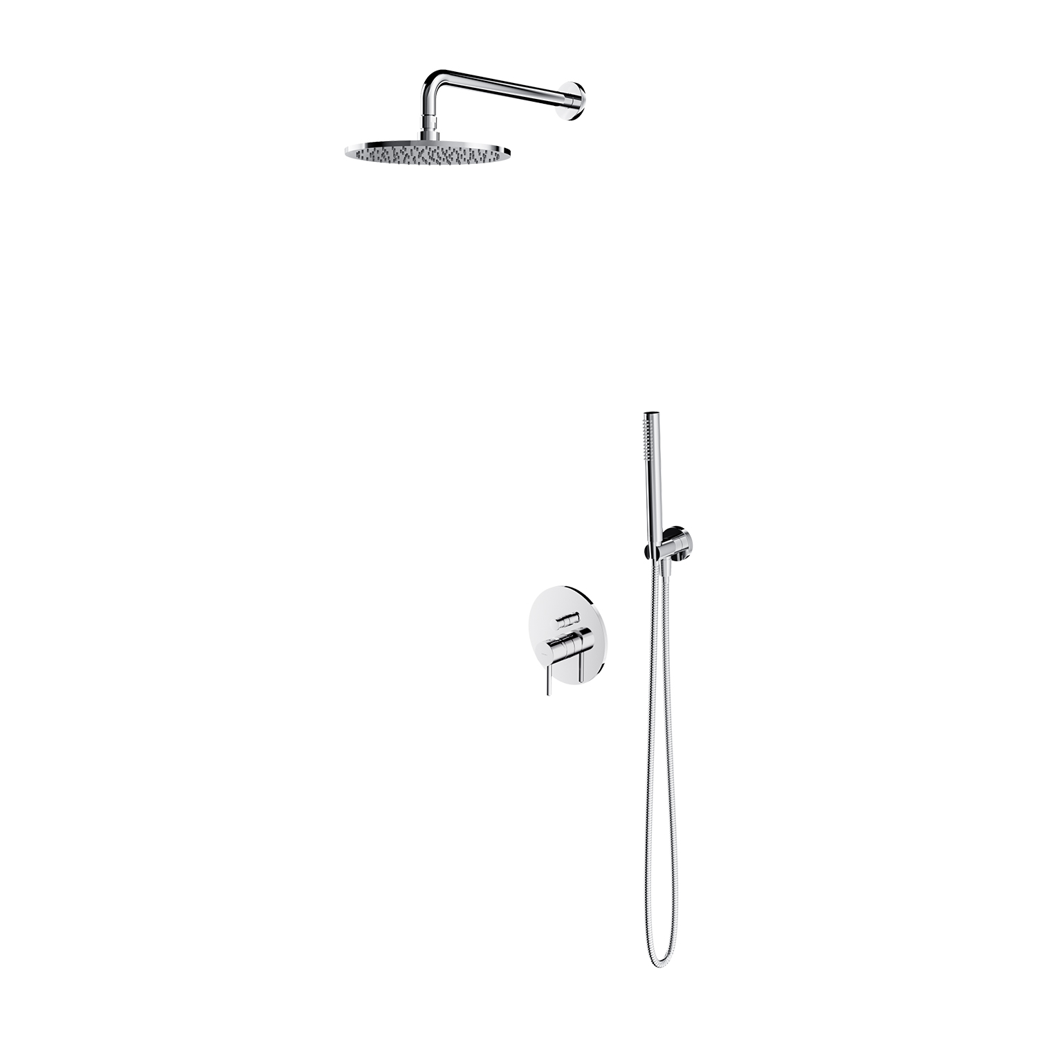 Omnires Y ensemble de douche encastré oui chrome SYSY22XCR