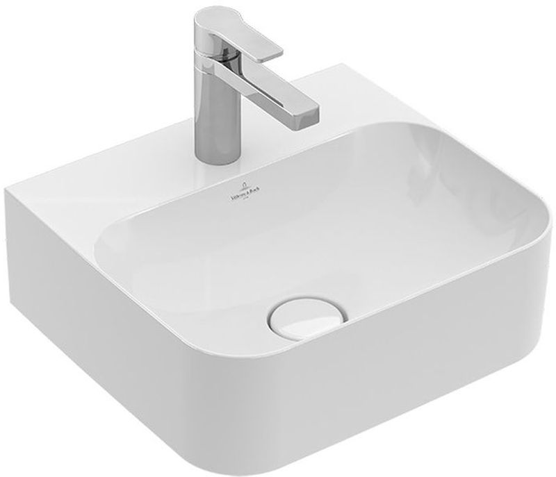 Villeroy & Boch Finion lavabo 43x39 cm rectangulaire classique-de meuble-à poser blanc 43644LRW