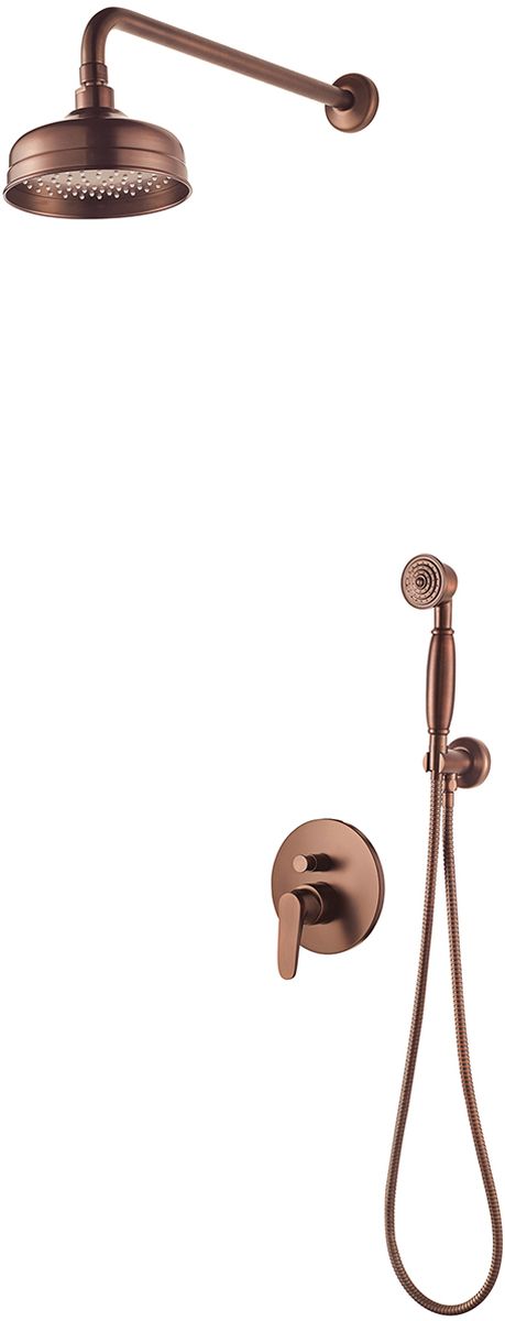 Omnires Art Deco ensemble de douche encastré oui cuivre SYSAD28ORB