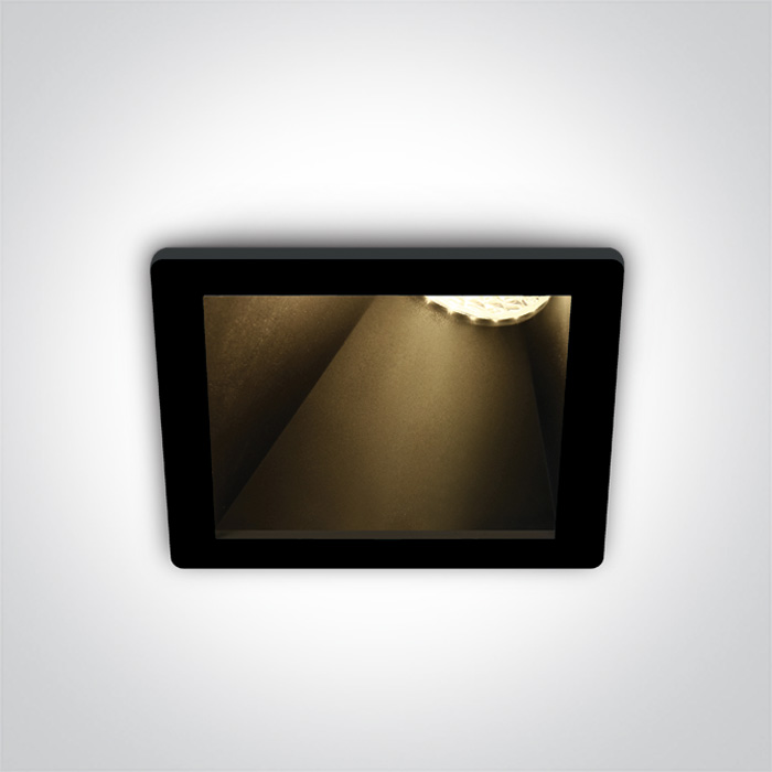 One Light Bevera spot encastré 1x10 W noir 50105MA/B/B