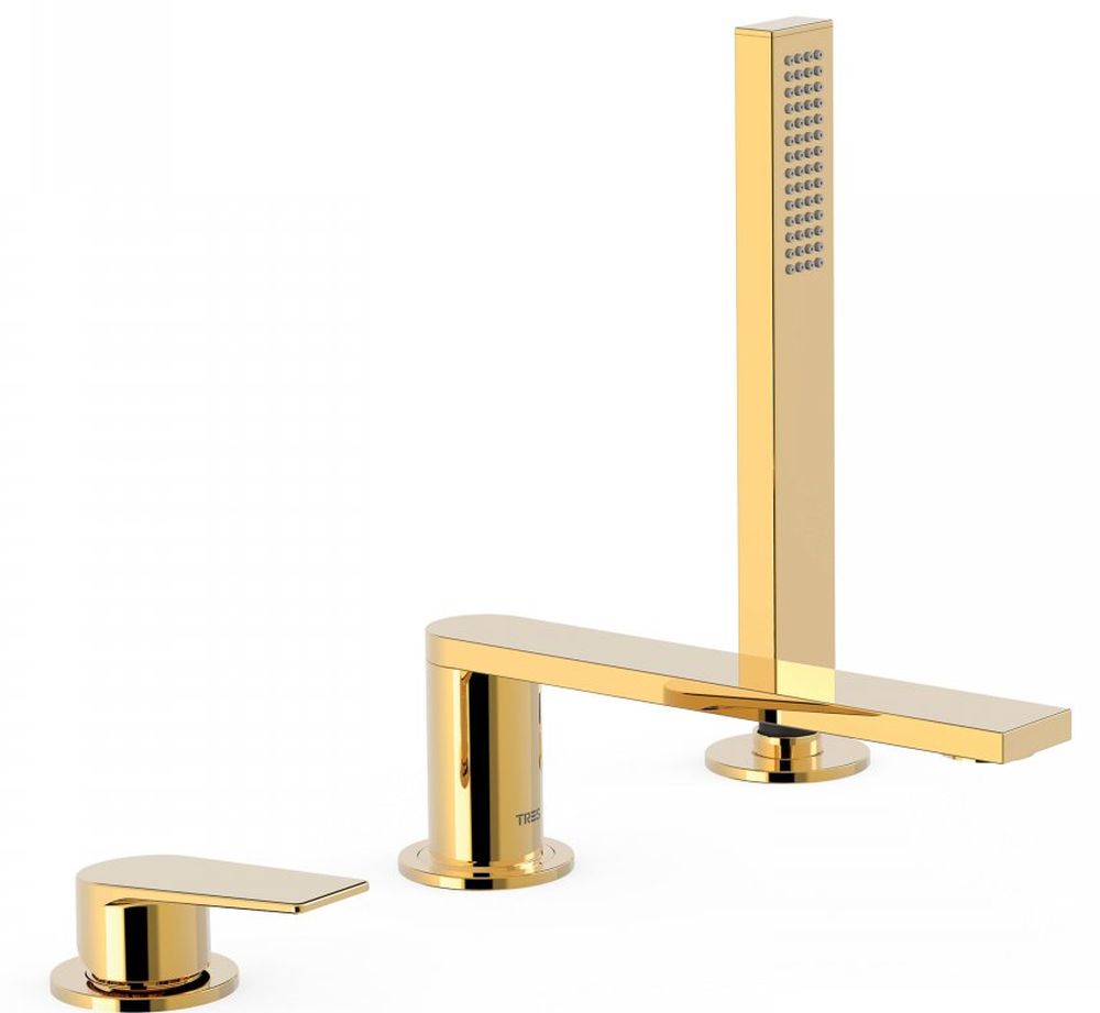 Tres Project mitigeur bain-douche pour baignoire doré 21116101OR