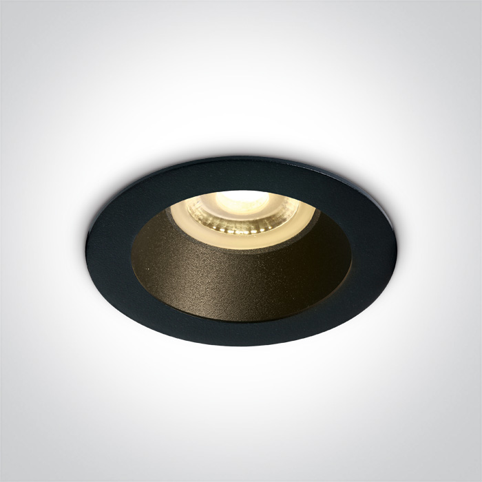 One Light Kanawi spot encastré 1x10 W noir 10105M/B/B