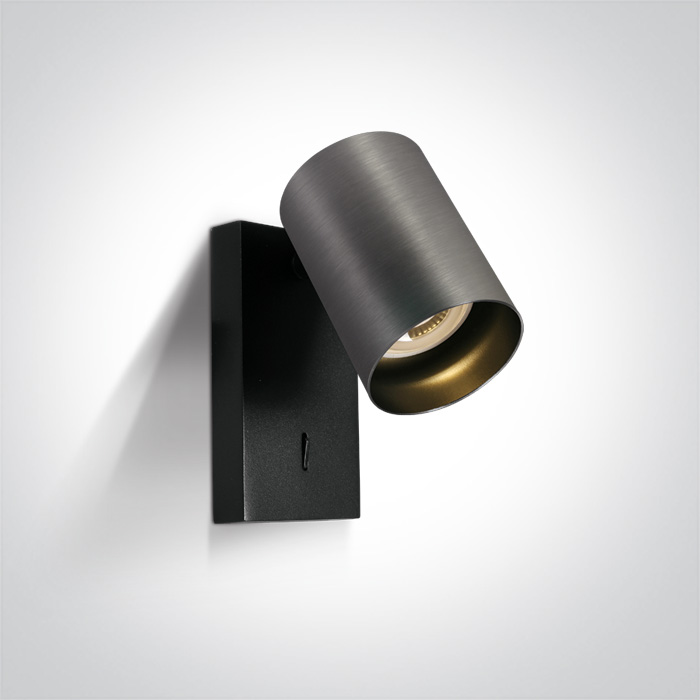 One Light Elatos applique murale 1x10 W noir-gris 65105NA/MG
