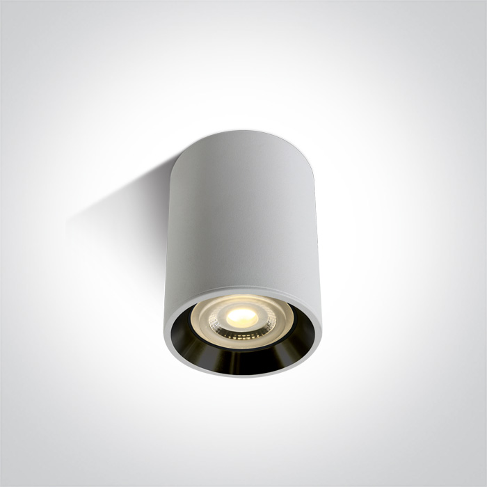 One Light Lawrio plafonnier 1x10 W blanc-noir 12105AL/W/B