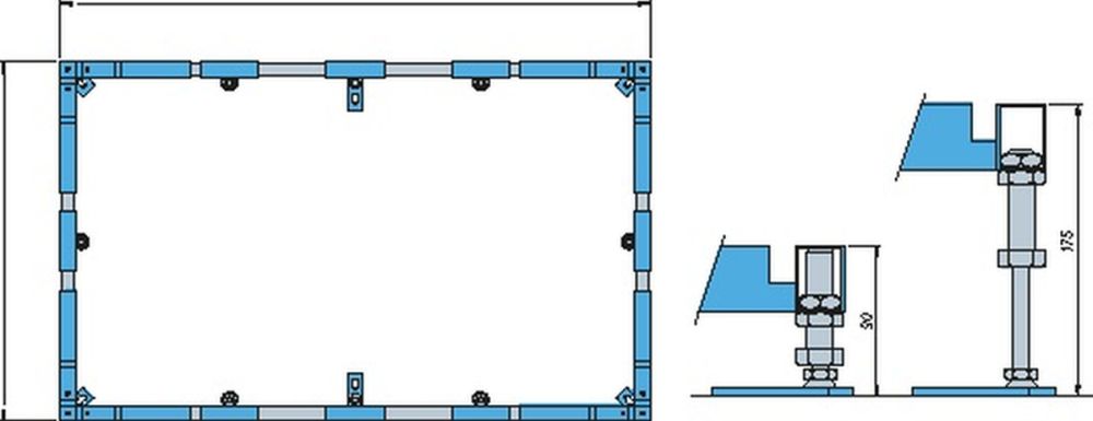 Villeroy & Boch kit de montage pour receveur U91412200