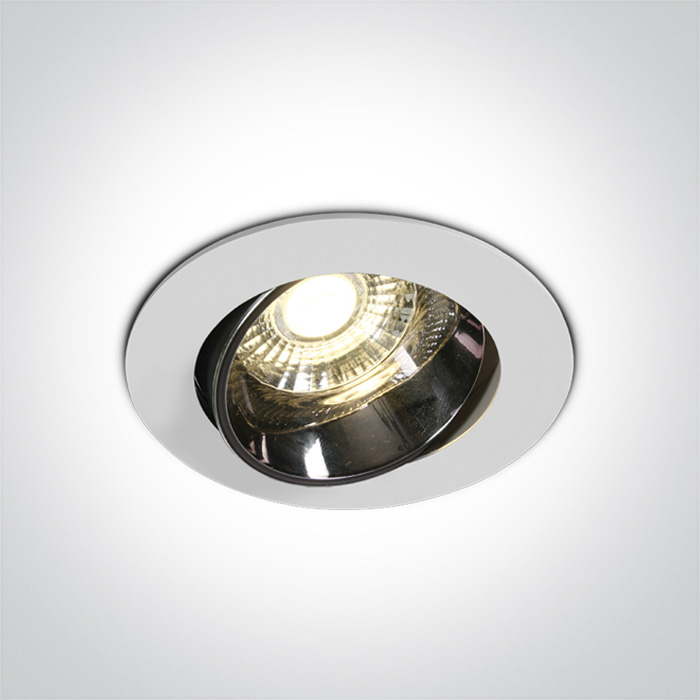 One Light Ptolemaida spot encastré 1x10 W blanc-noir 11110E/W/W