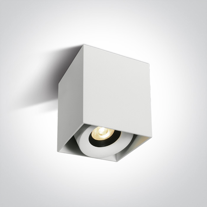 One Light Samarina plafonnier 1x8 W blanc-noir 12108XA/W/W