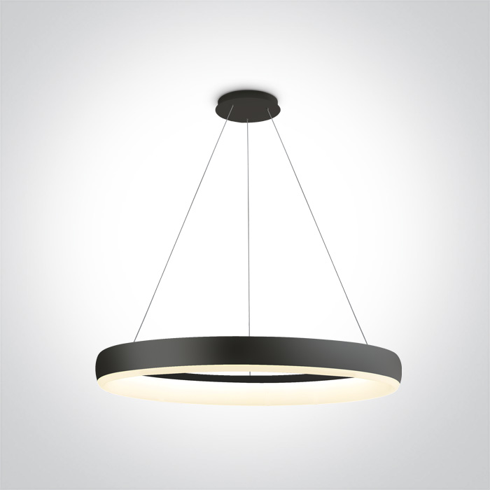 One Light Vitoli lampe suspendue 1x40 W noir 63114/B/W