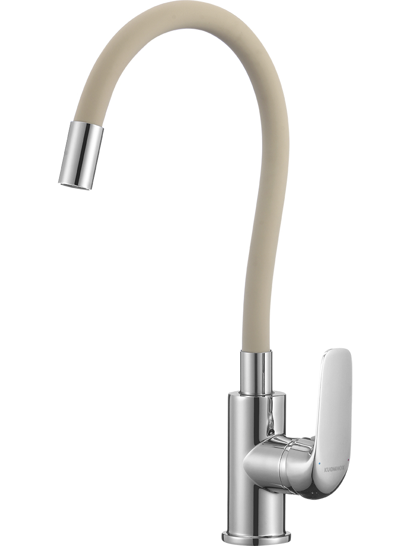 Kuchinox Elza mitigeur de cuisine sur pied chrome-beige BKE461D