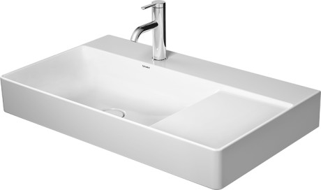 Duravit DuraSquare lavabo 80x47 cm rectangulaire de meuble blanc brillant 2348800041