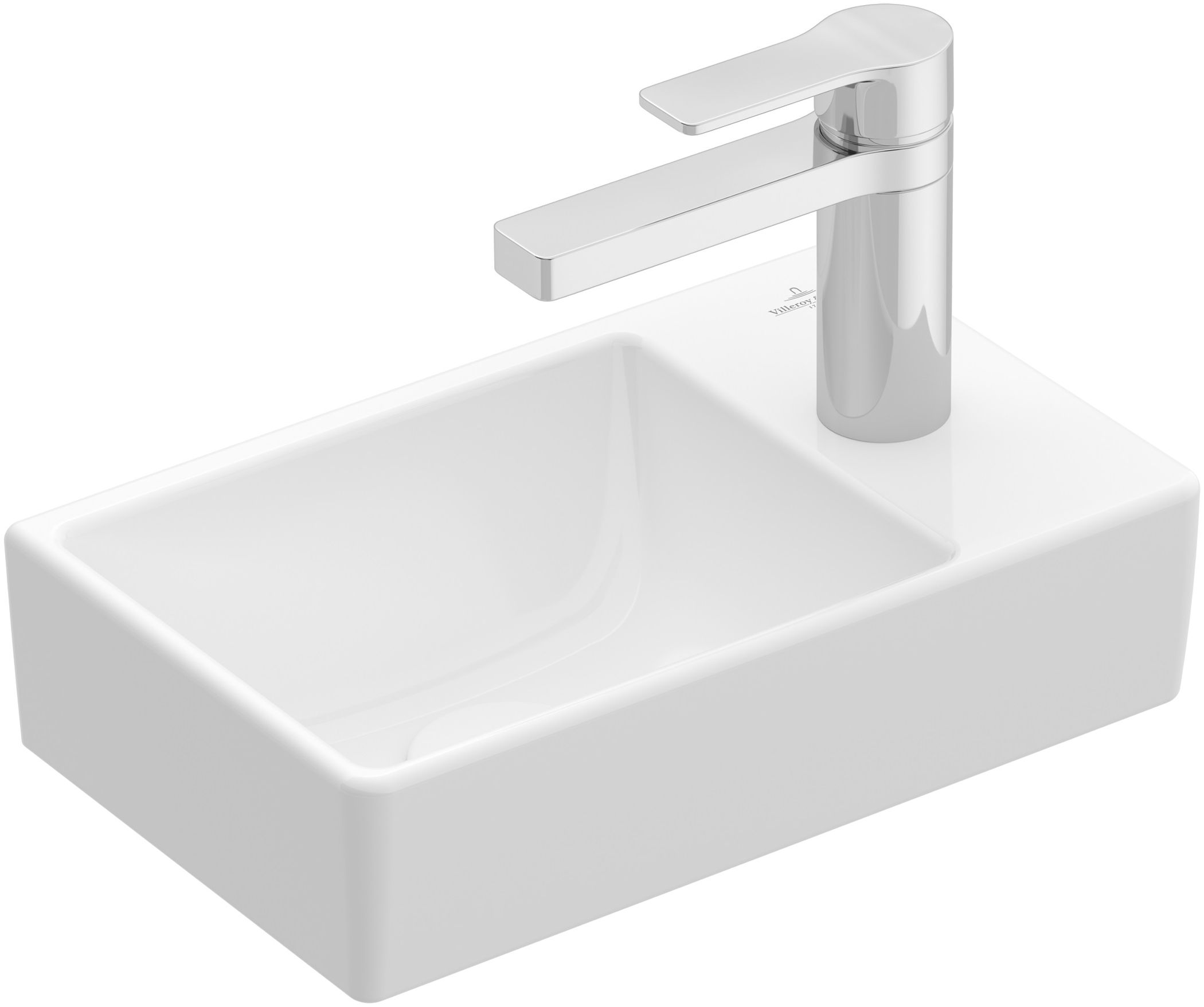 Villeroy & Boch Avento lavabo 36x22 cm rectangulaire classique-de meuble blanc brillant 43003LR1
