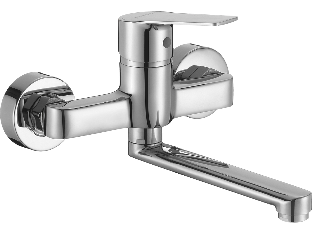 Kuchinox Borgo mitigeur de lavabo murale chrome BKB050D