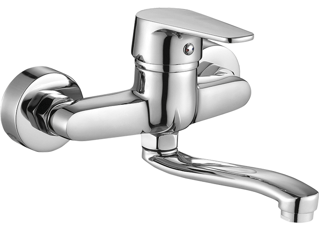 Kuchinox Luga mitigeur de lavabo murale chrome BQL050D