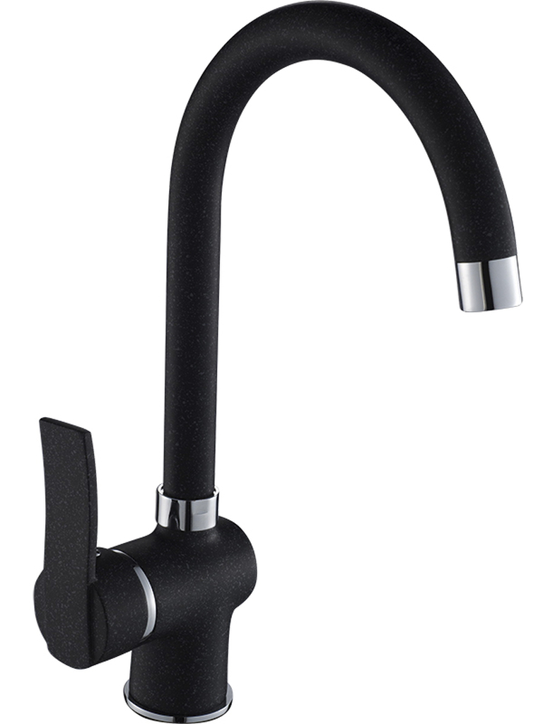 Kuchinox Madera mitigeur de cuisine sur pied noir BQM768D