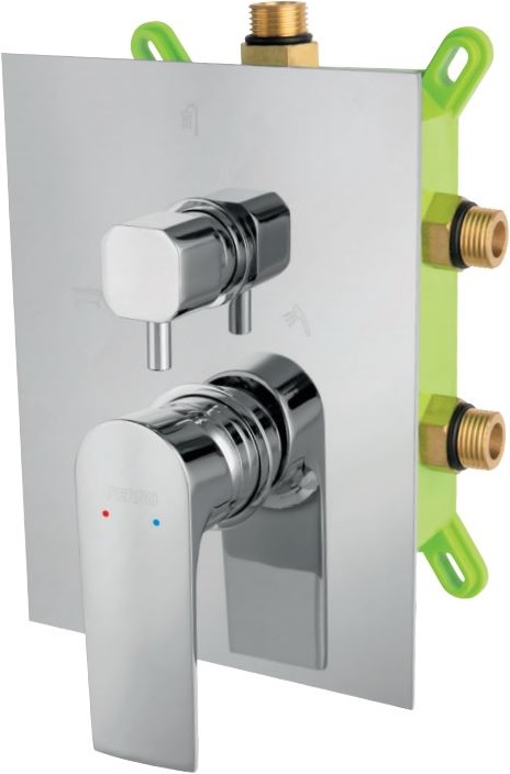 Ferro Algeo Square mitigeur bain-douche encastrée chrome BAQ7P3BOX
