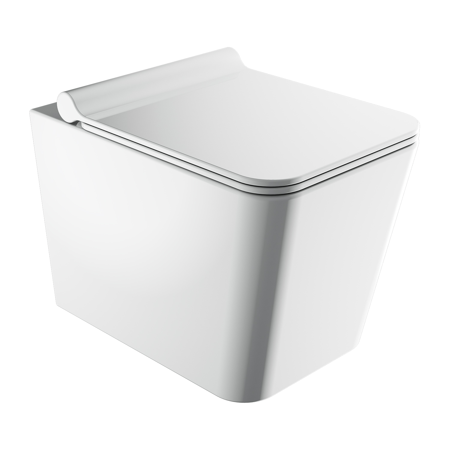 Omnires Boston cuvette wc avec abattant à descente lente suspendue oui blanc BOSTONMWBP