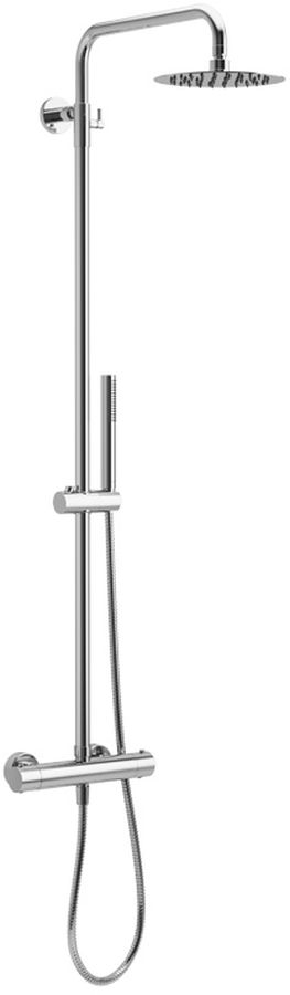 Actima Round Termo ensemble de douche mural avec thermostat chrome ARAC.SY.107CR