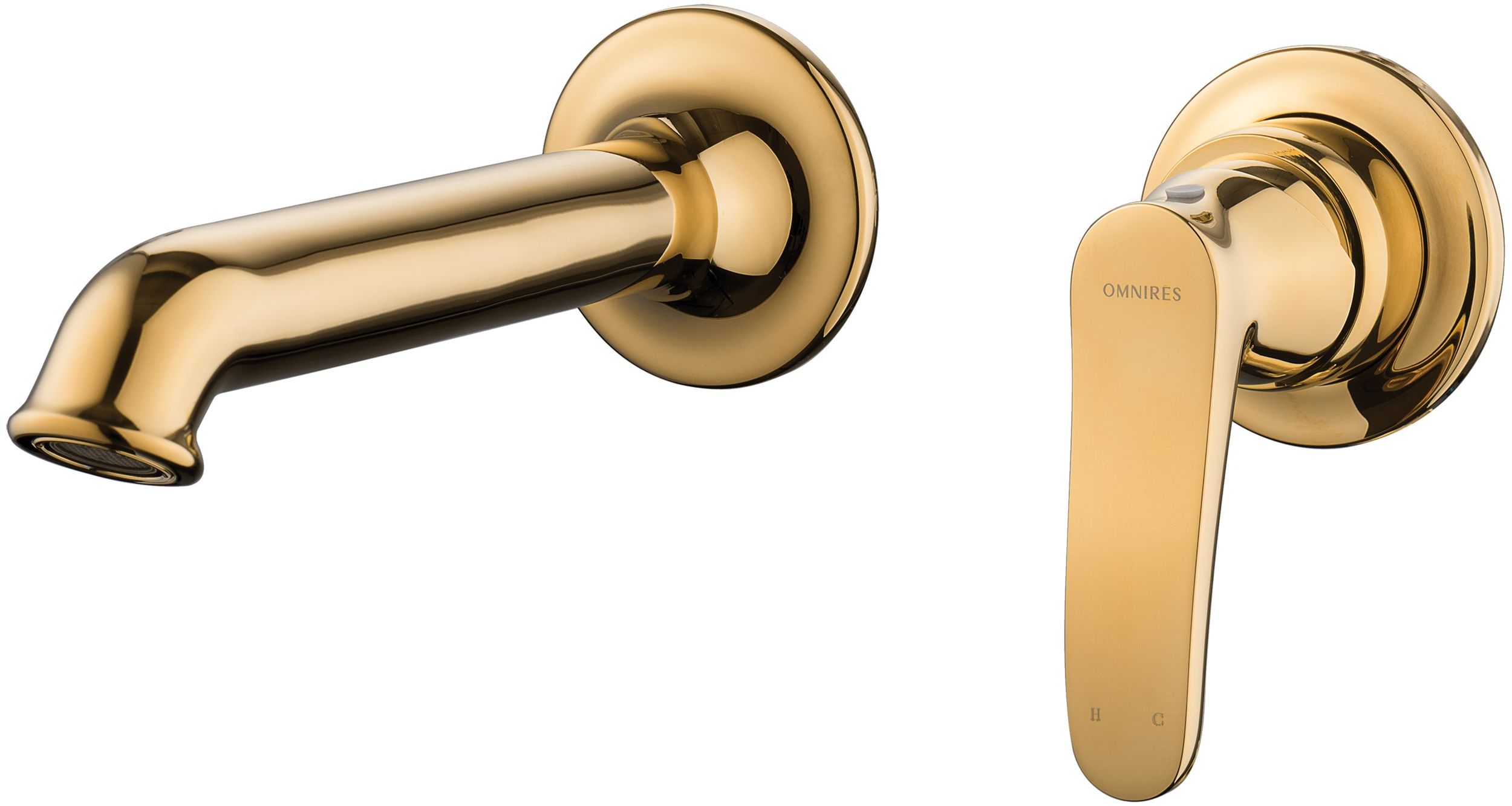 Omnires Art Deco mitigeur de lavabo encastrée doré AD5115GL